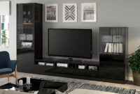 Bestå Tv Storage Combination/Glass Doors, Black-Brown/Selsviken regarding Wohnwand Ikea