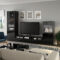 Bestå Tv Storage Combination/Glass Doors, Black-Brown/Selsviken regarding Wohnwand Ikea