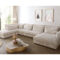 Sofa Isla Cord Beige 430X225 Ottomane Links In Wohnlandschaft Beige